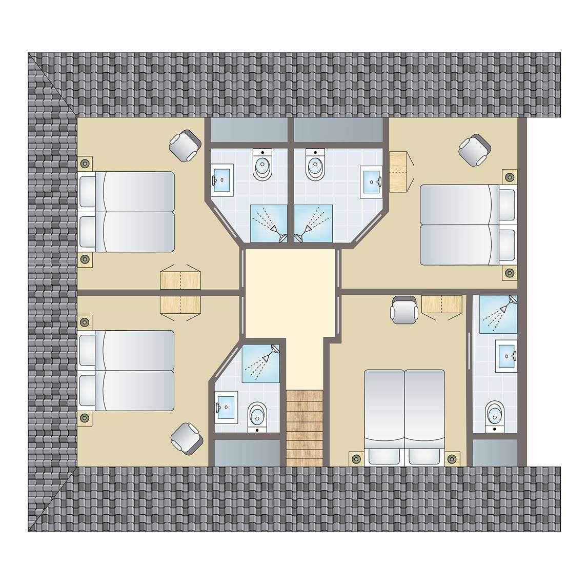 Bungalow für 12 Personen mit Balkon/Terrasse in Drenthe