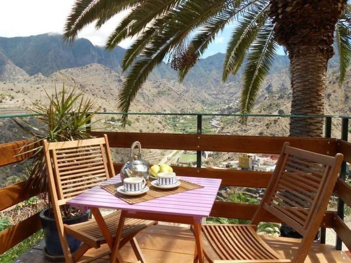 Casa rural para 2 personas, con Balcón además de Terraza y Vistas en Hermigua