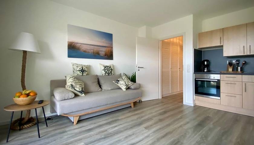 Ferienwohnung für 3 Personen, mit Balkon und Terrasse in Eckernförde
