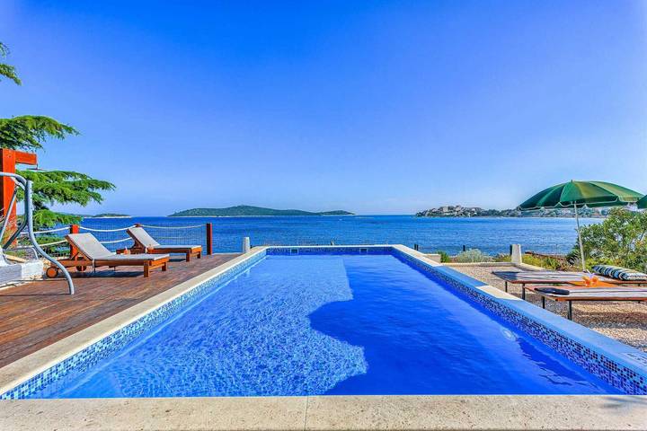 Maison de vacances pour 12 personnes, avec Balcon et Piscine à Marina