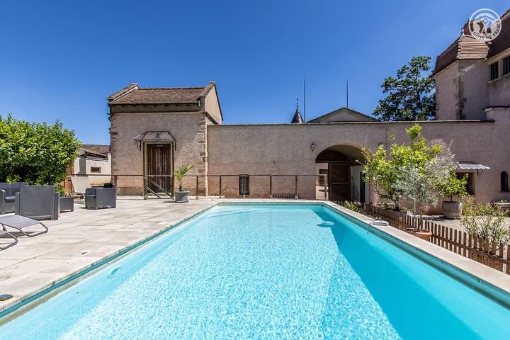 Gîte pour 8 personnes, avec Terrasse ainsi que Jardin et Piscine dans Touroparc Zoo