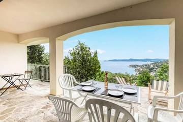 Gîte pour 4 personnes, avec terrasse et vue dans Plage d'Aiguebelle