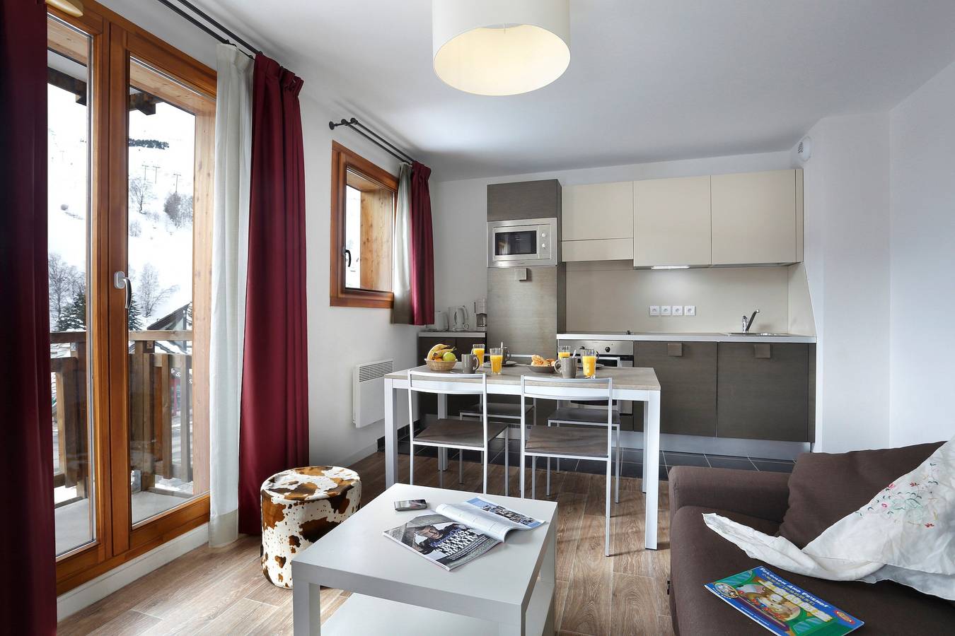 Appartement entier, Appartement de vacances pour 4 personnes avec balcon in Mont-de-Lans, Les Deux Alpes