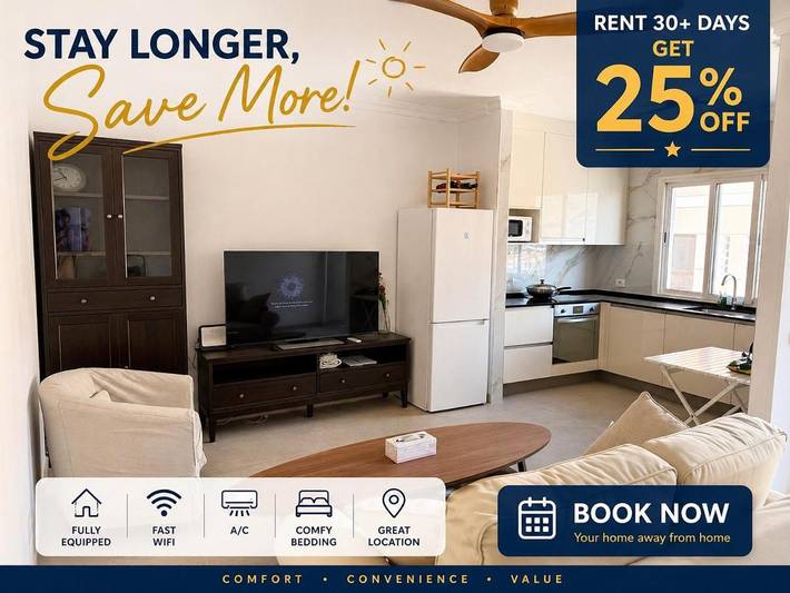 Ferienwohnung für 5 Personen, mit Balkon und Terrasse sowie Ausblick