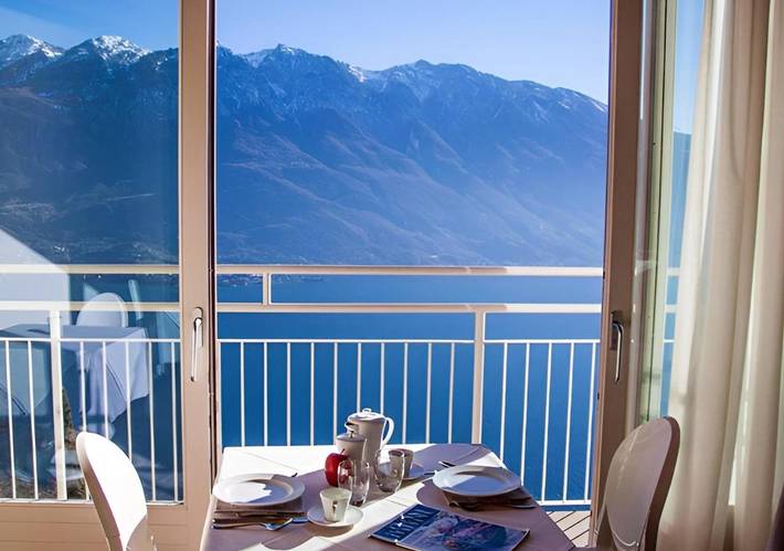 B&b per 2 persone, con terrazza e vista lago nonché sauna e panorama, con animali domestici a Tremosine