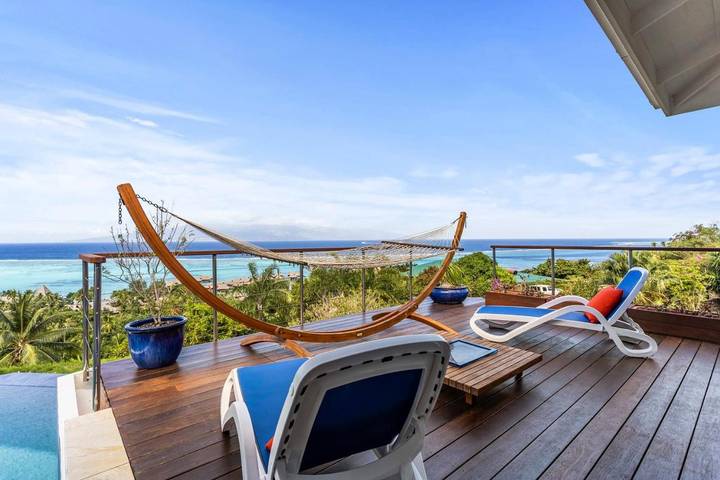 Villa pour 6 personnes, avec piscine ainsi que jardin et terrasse dans Mo'orea - 4