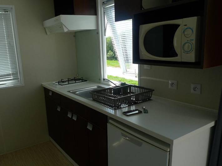 Camping Ushuaïa Villages de Pont Calleck - Mobilheim 2 personen - Mobilheim Petit O'Hara in Inguiniel, Lorient und Umgebung