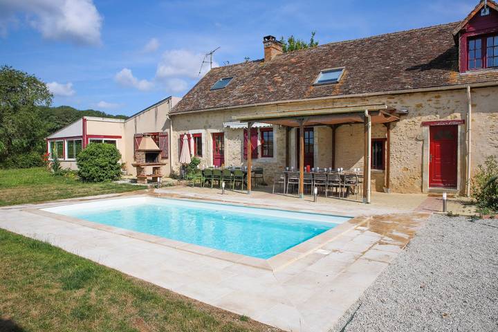 Villa pour 30 personnes, avec piscine et jardin, animaux acceptés dans la Sarthe - 2