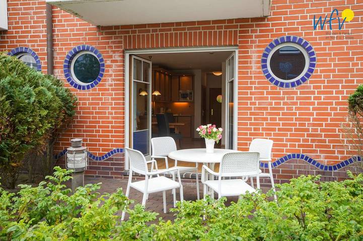 Ferienwohnung für 4 Personen, mit Terrasse und Garten auf Borkum