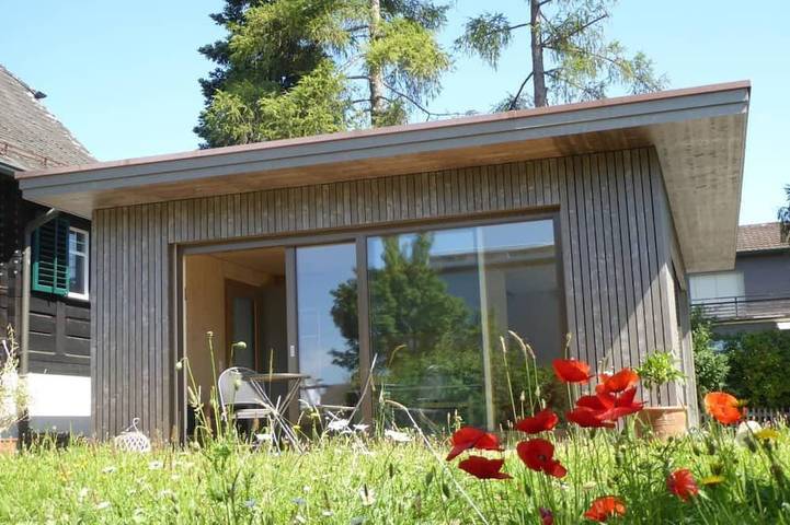 Bungalow für 3 Personen, mit Garten in der Schweiz