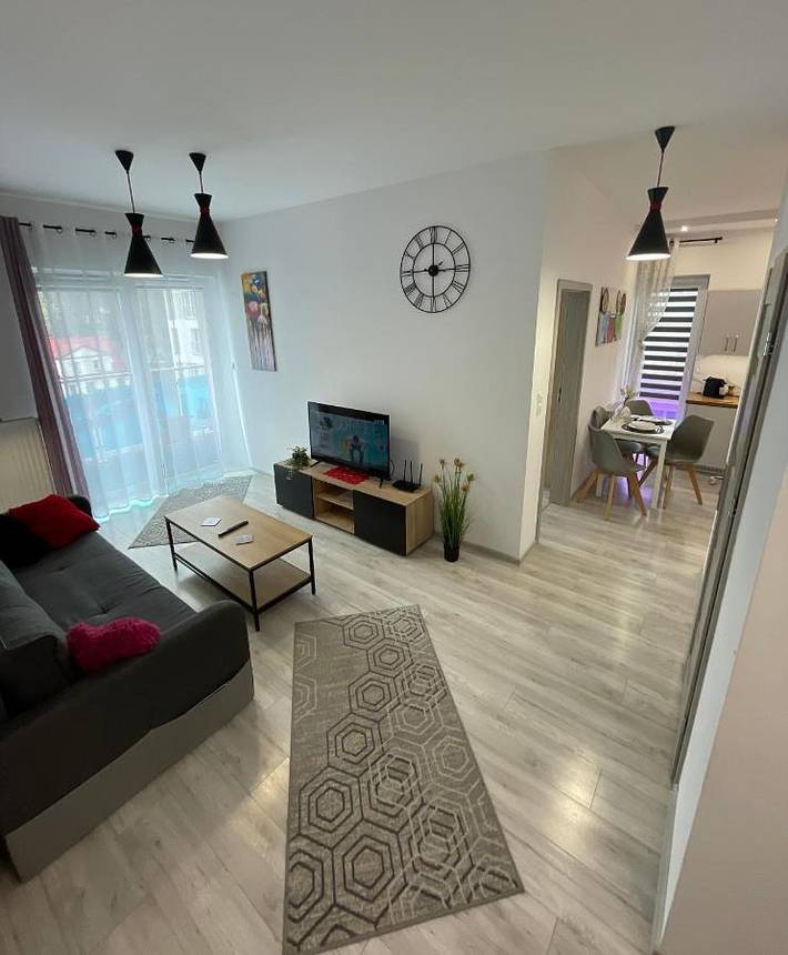 Apartament wakacyjny dla 4 osób, z balkon i widok w Kamienica
