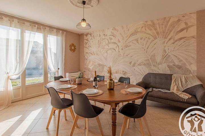 Gîte pour 6 personnes, avec jardin