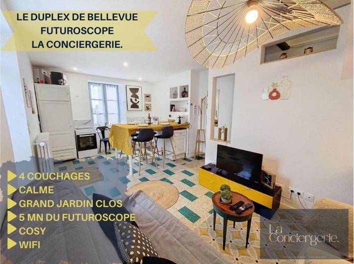 Appartement de vacances pour 4 personnes, avec jardin et vue