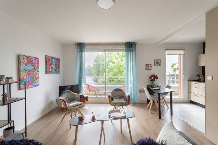Gîte pour 2 personnes, avec balcon à Rennes - 2