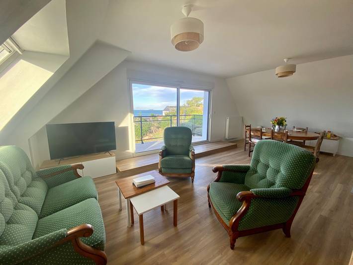 Gîte pour 2 personnes, avec vue et balcon à Trévou-Tréguignec - 3
