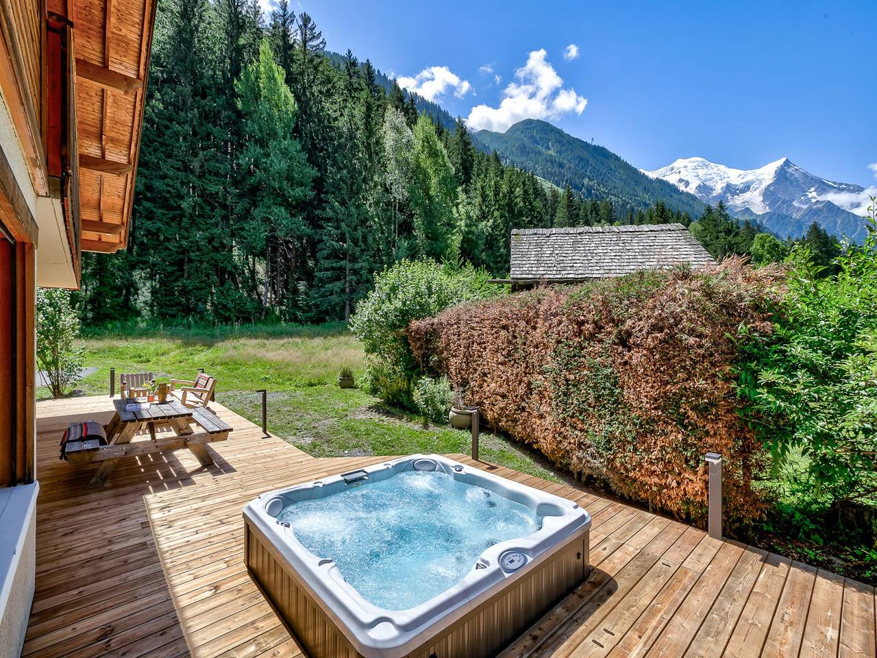 Élégance alpine avec vue sur le Mont Blanc in Brevent-Flegere, Chamonix-Mont-Blanc