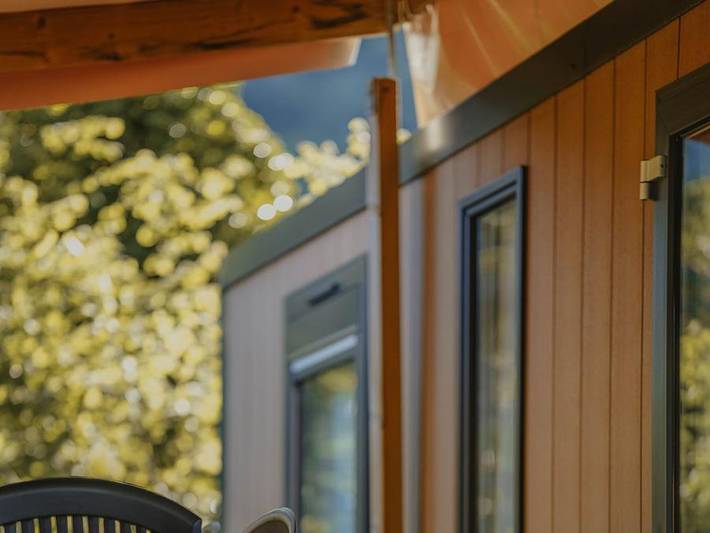 Camping Du Valentin - Mobilheim 6 personen - Prestige 6P - 3 Schlafzimmer mit Klimaanlage in Laruns, Béarn