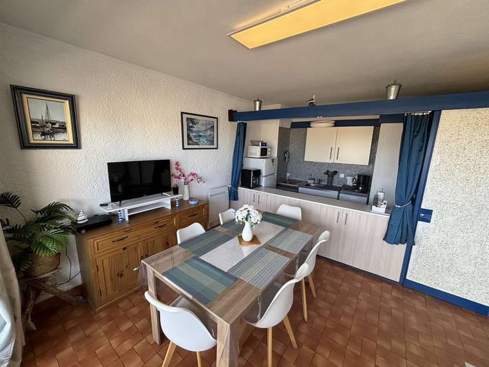 Ganze Wohnung, 2-Zimmer-Wohnung Kabine, strandnah, Balkon in Port-la-Nouvelle, Mittelmeerküste (Frankreich)