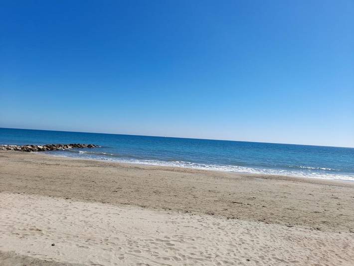 Gîte pour 5 personnes, avec Terrasse ainsi que Jardin et Piscine dans Plage des Aresquiers