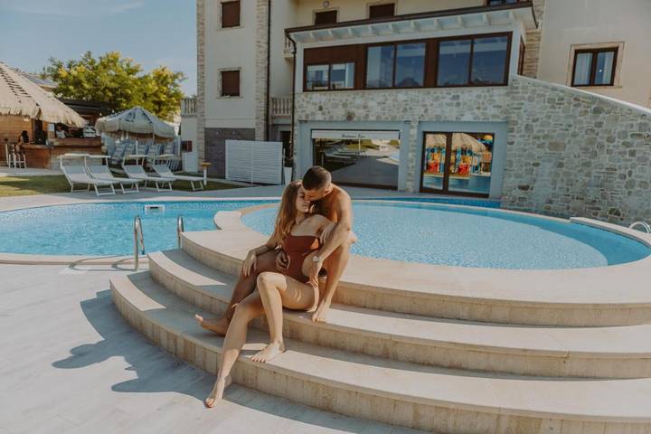 Hôtel pour 2 personnes, avec jardin ainsi que piscine et sauna