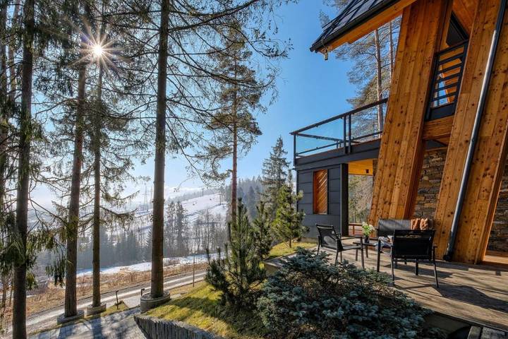 Apartament wakacyjny dla 3 osób, z Balkon i Taras oraz Ogród i Widok w Białka Tatrzańska