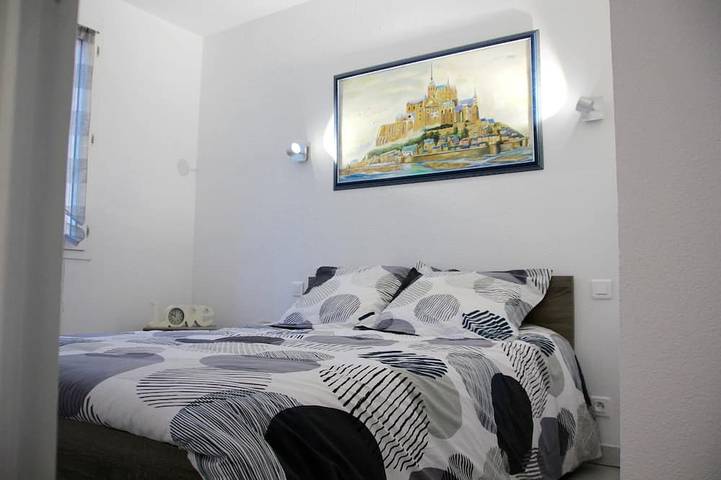 Ganze Wohnung, Appart T3 von 55 m2 Meerblick 2 Bett 2/4/6 Pers, Veranda, WIFI, Garage, 200 m Vom Hafen in La Côte Vermeille, Port-Vendres