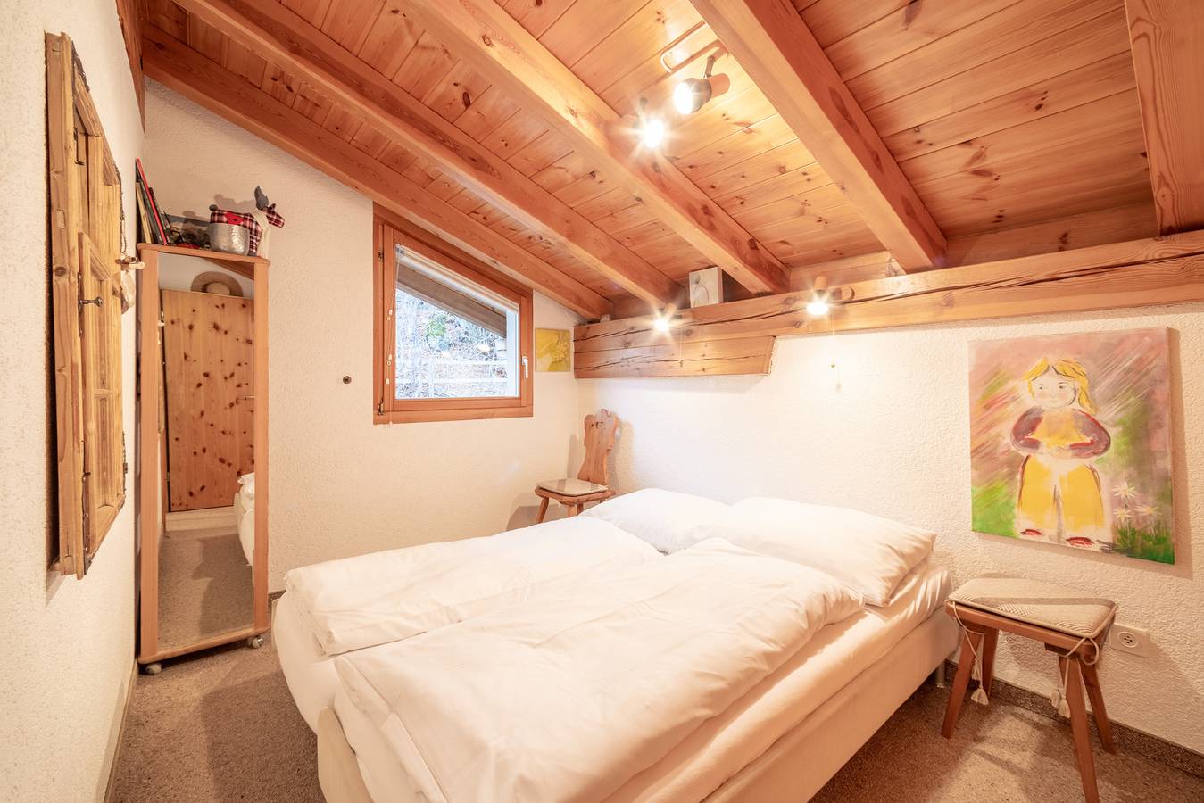 Ganze Wohnung, Ferienwohnung für 4 Personen mit Balkon in Falera, Flims Laax Falera