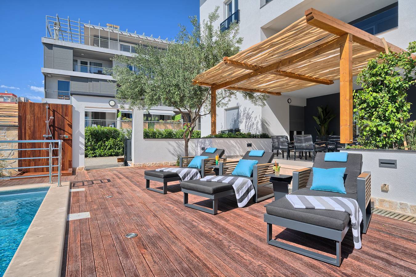 Appartement entier, Appartement de vacances pour 4 personnes avec piscine in Split, Split-Dalmatie