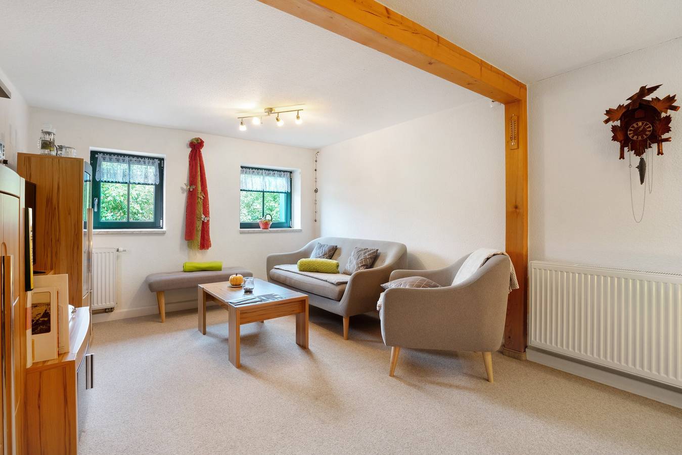 Ganze Wohnung, Ferienwohnung 'Wohnung Volksgut' mit Bergblick, privater Terrasse und Wlan in Bad Gottleuba-Berggießhübel, Elbsandsteingebirge