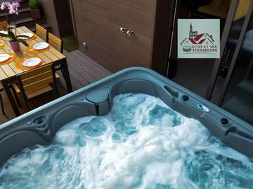 Location de vacances pour 7 personnes, avec jacuzzi ainsi que sauna et terrasse, animaux acceptés à Furdenheim