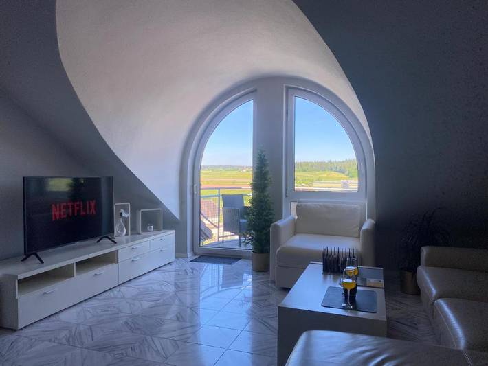 Ferienwohnung für 4 Personen, mit Balkon und Ausblick in Dornstetten