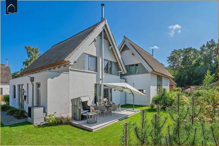 Ferienhaus für 6 Personen, mit Garten und Ausblick sowie Sauna, mit Haustier in Loddin