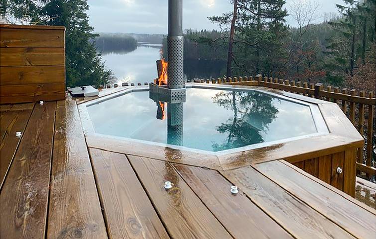 Ferienhaus für 7 Personen mit Seeblick in Varberg, Halland