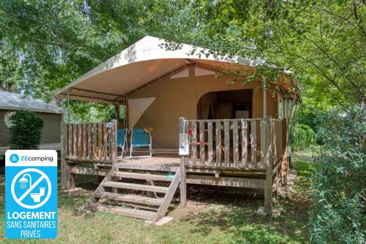 Mobil home pour 5 personnes, avec bassin pour enfant à Groléjac