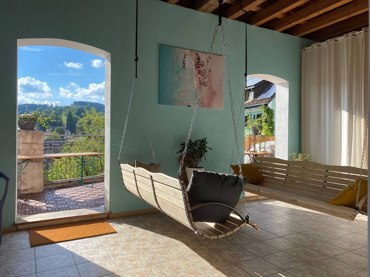 Ganze Wohnung, Ferienwohnung  Schwarzwald 'Magnetfels' bis 6 Personen mit Garten, Sauna & Hot Tub, nähe Schweiz in Lenzkirch, Südschwarzwald