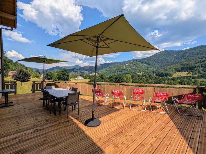 Gîte pour 10 personnes, avec Terrasse et Vue