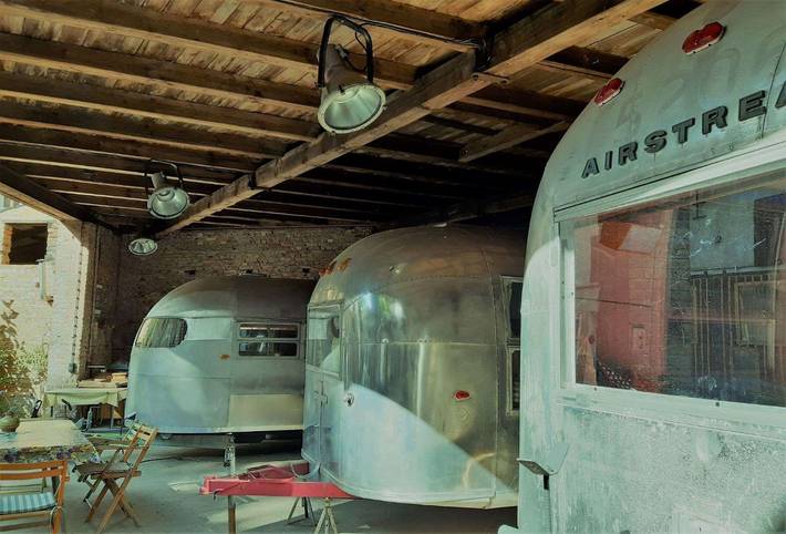 Ganze Ferienwohnung, Airstream Wohnwagen - Wohnwagen Airstream Landyacht in Kahla, Saaleland