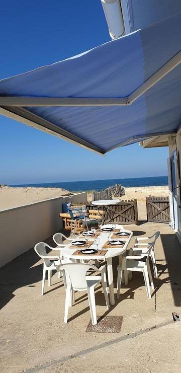 Location de vacances pour 6 personnes, avec terrasse et vue dans Plage sud (Mimizan Plage)