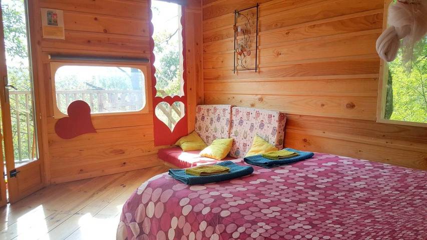 Camping pour 3 personnes, avec Balcon et Terrasse ainsi que Jardin et Vue