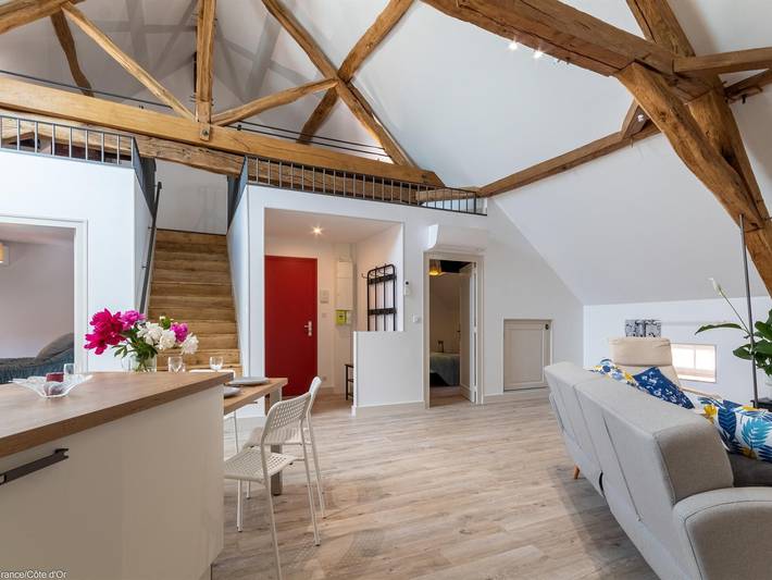 Charmante renovierte Wohnung in Époisses, Klimaanlage und historischer Charme in Époisses, Montbard und Umgebung