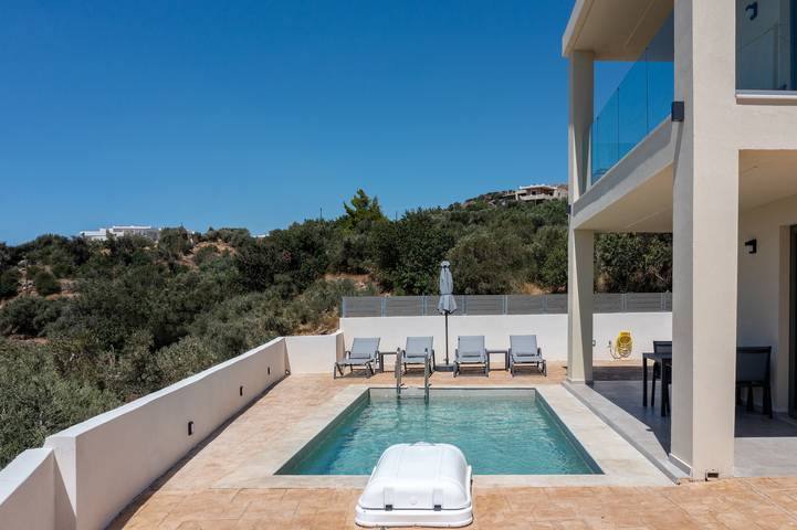 Villa für 4 Personen, mit Meerblick und Garten auf Kreta - 2