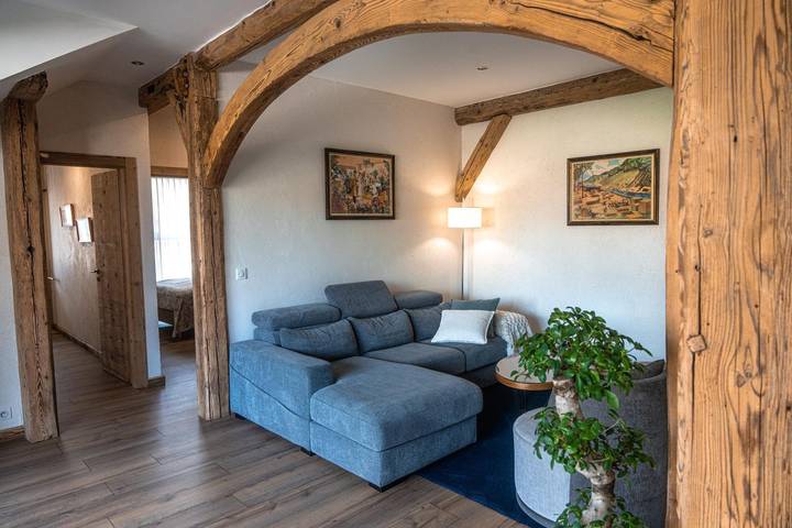 Gîte pour 4 personnes, avec Balcon et Terrasse