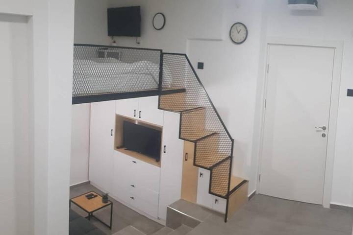 Appartement de vacances pour 3 personnes, avec jardin