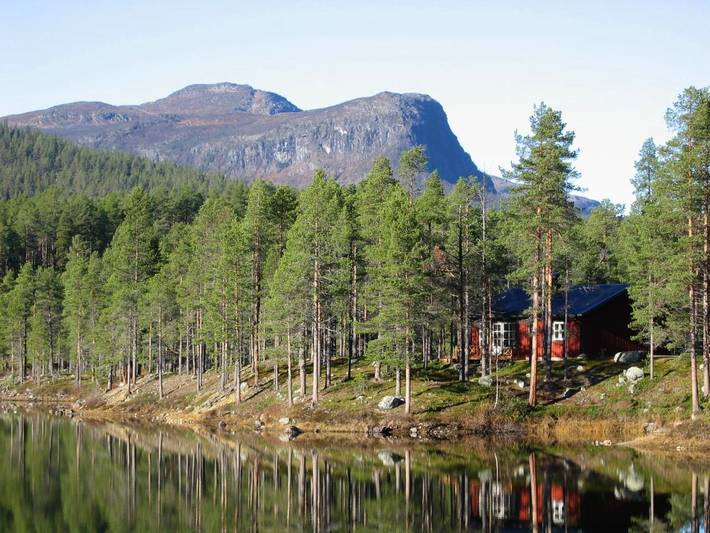 Gîte pour 6 personnes, avec Terrasse ainsi que Vue sur le lac et Vue à Jokkmokk