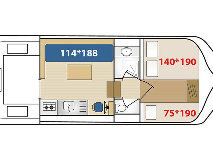 Péniche pour 5 personnes dans Côte-d'Or - 2