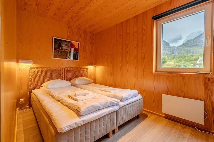 Blockhütte für 5 Personen, mit Balkon und Sauna auf den Lofoten - 3