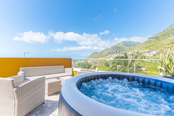 Casa de férias para 5 pessoas, com Vista para o mar e Varanda e ainda Terraço em Caniçal
