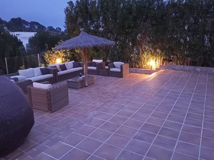 Villa con cancha de tenis y piscina clim in Altea La Vella, Altea