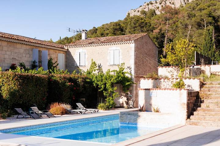 Ferienwohnung für 2 Personen, mit Ausblick und Garten sowie Pool