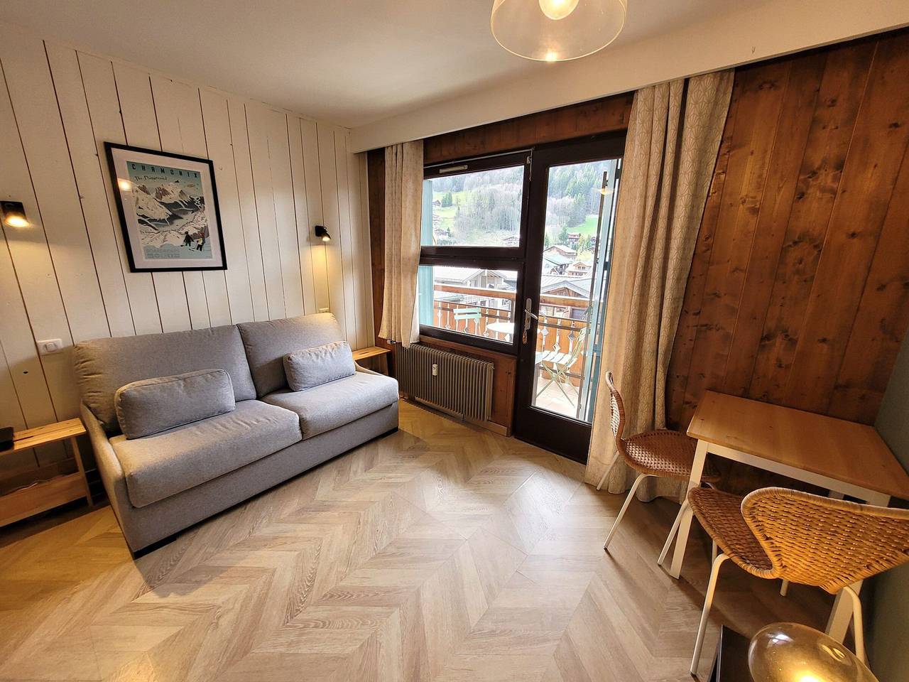 Ganzes Studio, Renoviertes Studio mit Balkon im Zentrum der Station, am Schneefront, ideal für Paare in Les Gets, Les Portes du Soleil